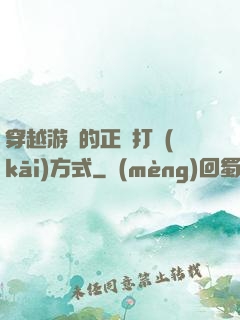 穿越游戲的正確打開(kāi)方式