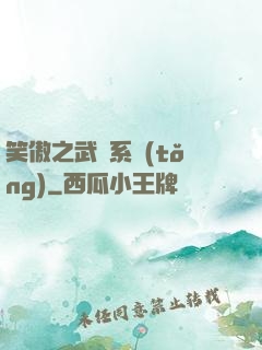 笑傲之武俠系統(tǒng)