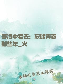 等待中老去：放肆青春那些年