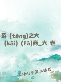 系統(tǒng)之大開(kāi)發(fā)商