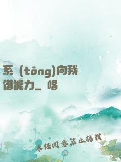 系統(tǒng)向我借能力