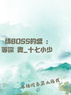 純情BOSS的盛愛：等你為妻