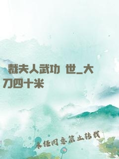 總裁夫人武功蓋世