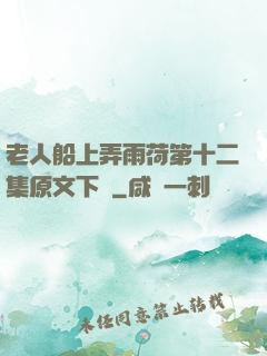 老人船上弄雨荷第十二集原文下載