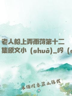 老人船上弄雨荷第十二集原文小說(shuō)