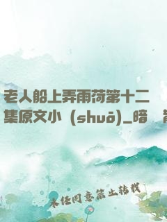 老人船上弄雨荷第十二集原文小說(shuō)