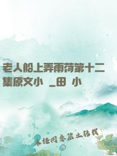 老人船上弄雨荷第十二集原文小說