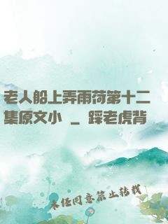 老人船上弄雨荷第十二集原文小說
