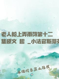 老人船上弄雨荷第十二集原文筆趣閣
