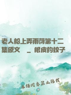 老人船上弄雨荷第十二集原文閱讀