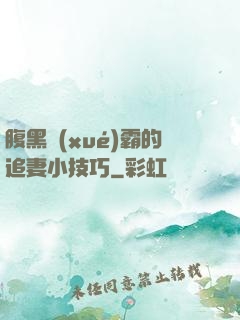 腹黑學(xué)霸的追妻小技巧
