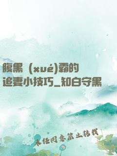 腹黑學(xué)霸的追妻小技巧