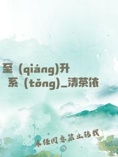 至強(qiáng)升級系統(tǒng)