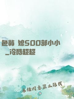 色翁蕩媳500部小小說