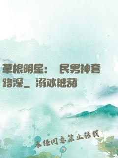 草根明星：國民男神套路深