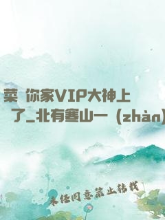 菜鳥你家VIP大神上線了