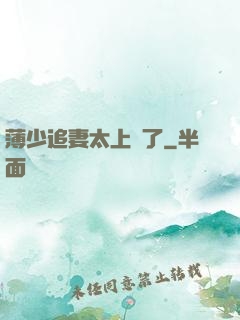 薄少追妻太上頭了