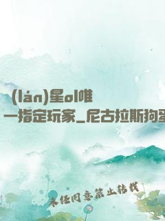 藍(lán)星ol唯一指定玩家