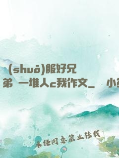 說(shuō)服好兄弟讓一堆人c我作文