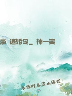 豪門追婚令