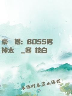 豪門閃婚：BOSS男神太難纏