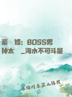 豪門閃婚：BOSS男神太難纏