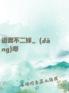 逃妻不二嫁