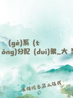 這個(gè)系統(tǒng)分配對(duì)象