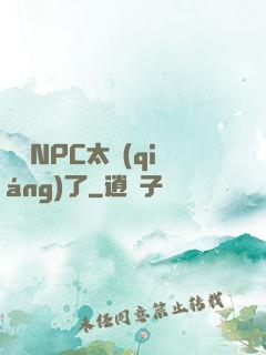 這個NPC太強(qiáng)了