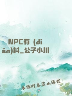 這個NPC有點(diǎn)料