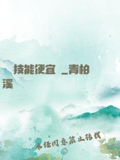 這個技能便宜賣