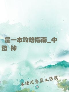 這是一本攻略指南
