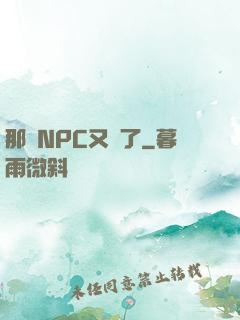 那個NPC又來了