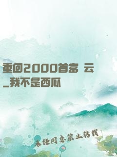 重回2000首富風云