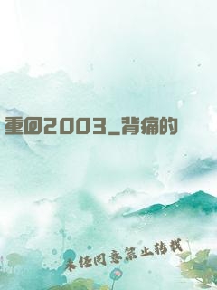 重回2003
