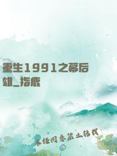 重生1991之幕后梟雄