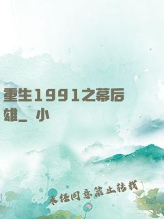 重生1991之幕后梟雄