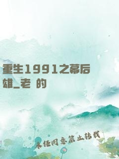重生1991之幕后梟雄