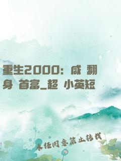 重生2000：咸魚翻身變首富