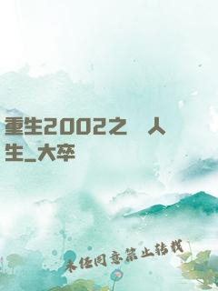重生2002之瀟灑人生