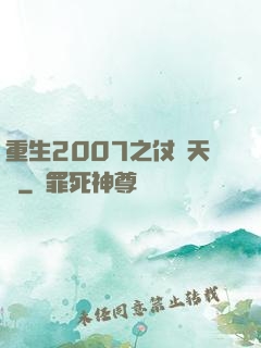 重生2007之仗劍天龍