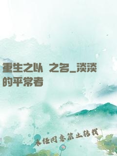 重生之以國之名