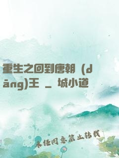 重生之回到唐朝當(dāng)王爺
