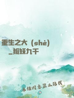 重生之大設(shè)計師