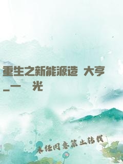 重生之新能源造車大亨