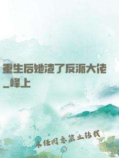 重生后她渣了反派大佬