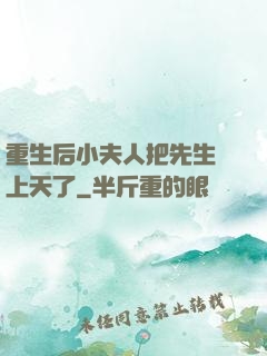 重生后小夫人把先生寵上天了