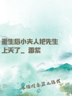 重生后小夫人把先生寵上天了