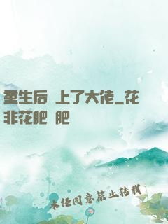 重生后愛上了大佬