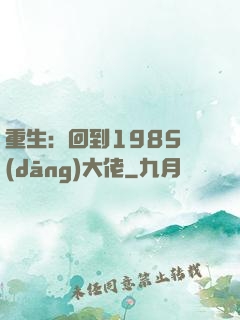 重生：回到1985當(dāng)大佬